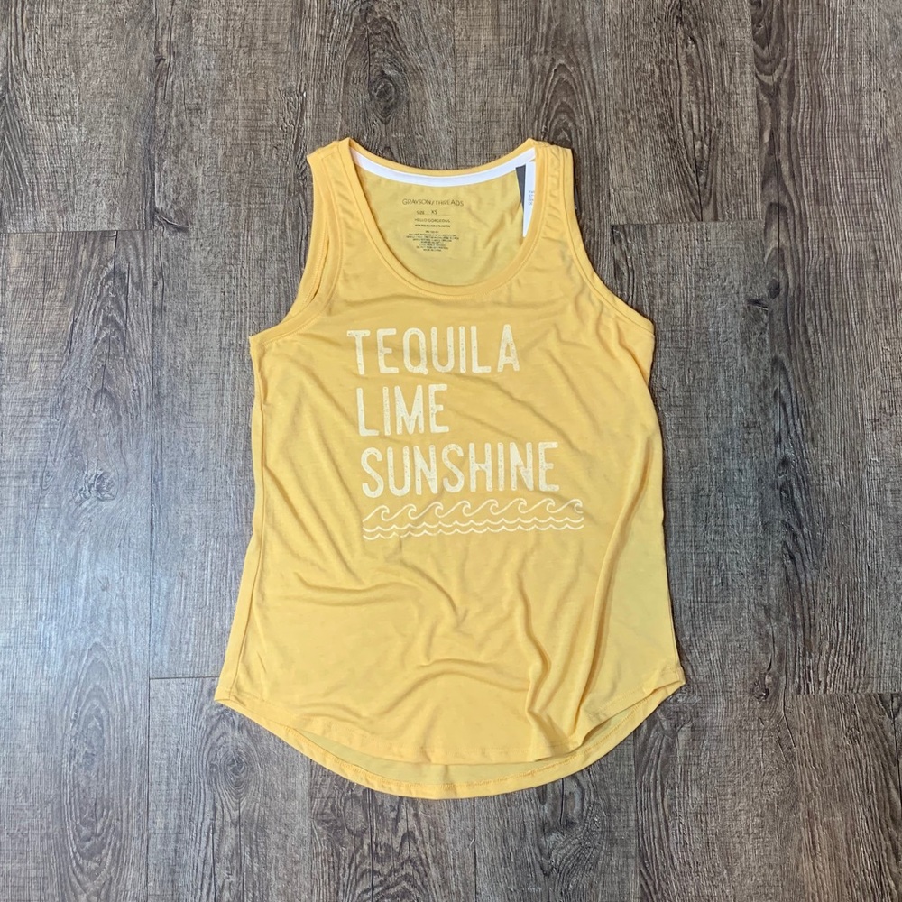 NWT TEQUILA LIME SUNSHINE Graphic Tank